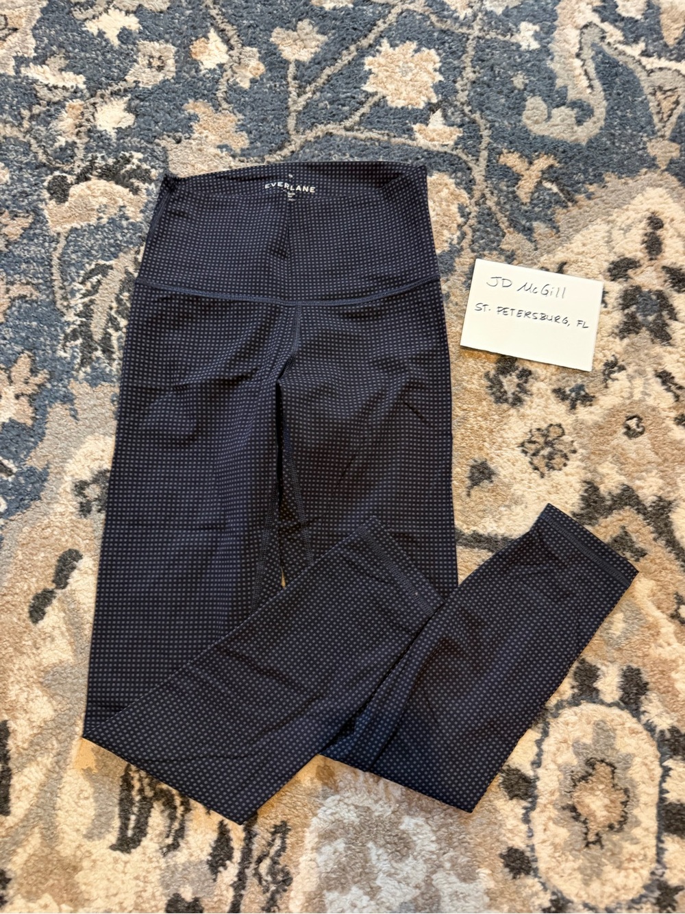 Everlane Women’s Black Checkered Leggings